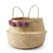 Pom Pom Woven Basket - [Home_Williams]