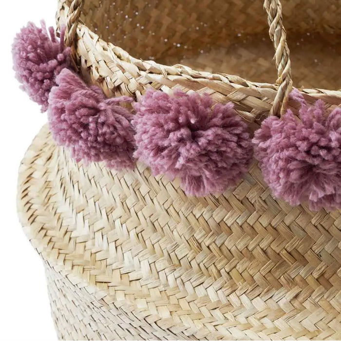 Pom Pom Woven Basket - [Home_Williams]