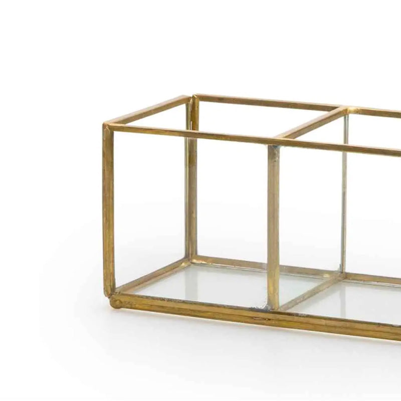 Clear Glass Organizer - [Home_Williams]