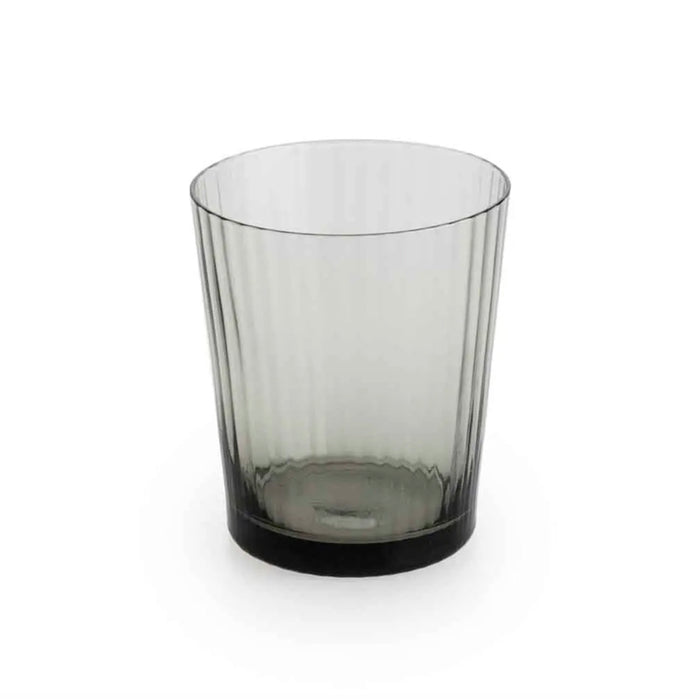 Ribbed Grey Glasses, Set of 4 - [Home_Williams]