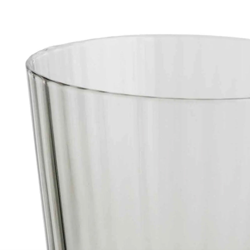 Ribbed Grey Glasses, Set of 4 - [Home_Williams]