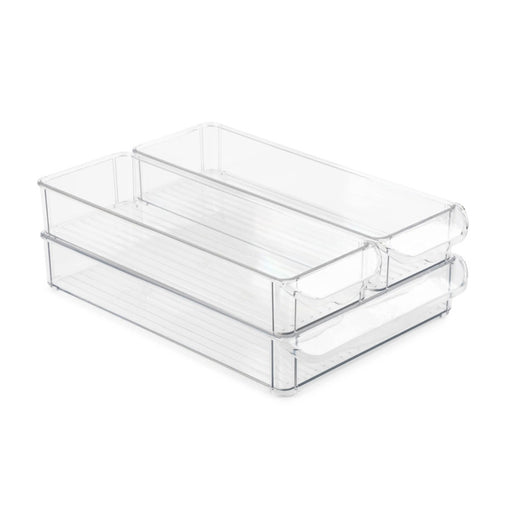 Stackable Fridge Storage Bins, Set of 3 - [Home_Williams]