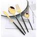 Stainless Steel & Enamel Flatware, Set of 16 - [Home_Williams]