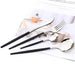 Stainless Steel & Enamel Flatware, Set of 24 - [Home_Williams]