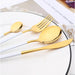 Stainless Steel & Enamel Flatware, Set of 16 - [Home_Williams]