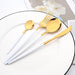 Stainless Steel & Enamel Flatware, Set of 16 - [Home_Williams]