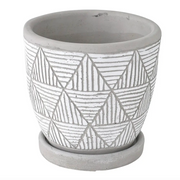 Cement Geo Planter - [Home_Williams]