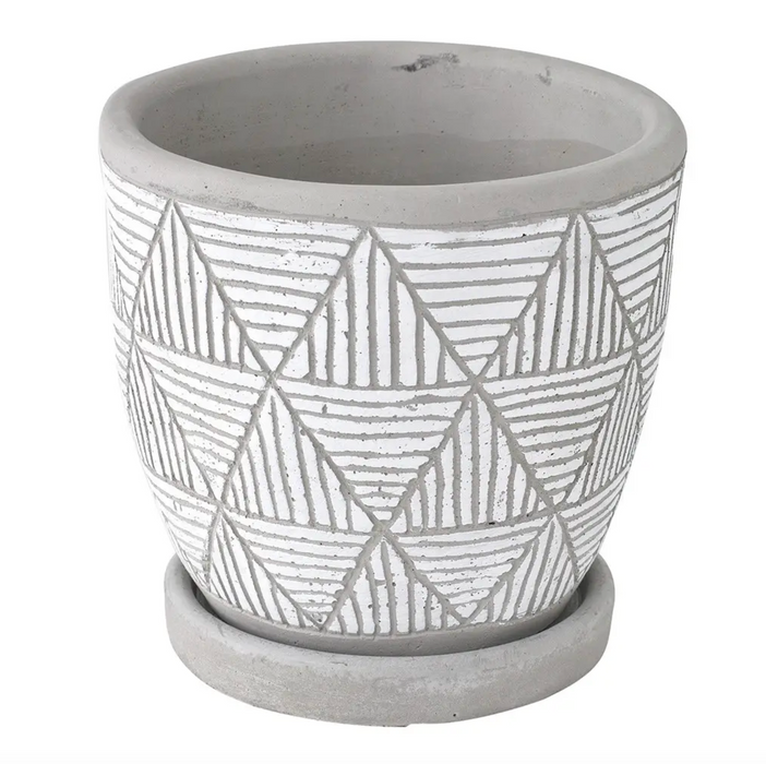 Cement Geo Planter - [Home_Williams]