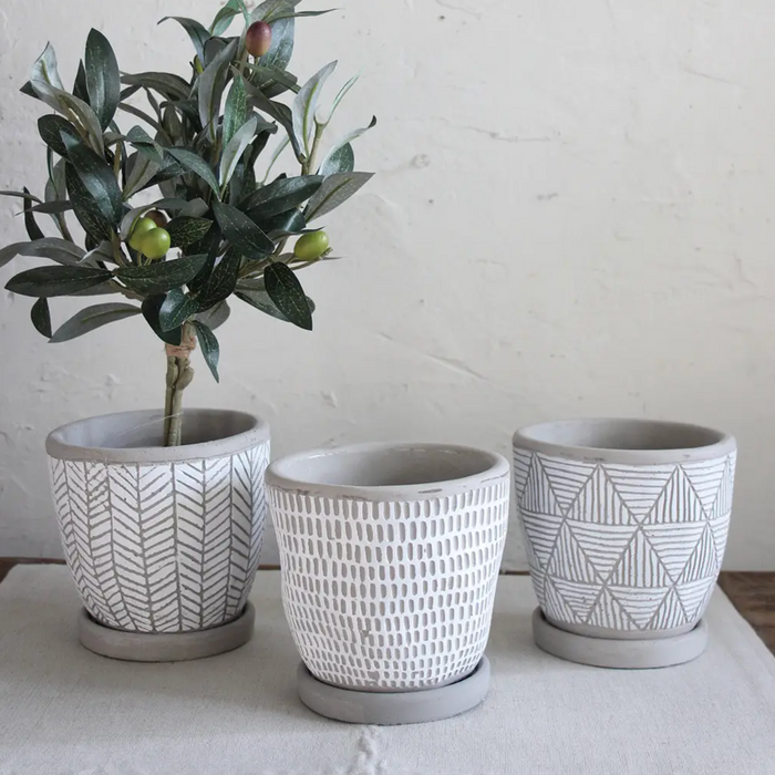 Cement Geo Planter - [Home_Williams]