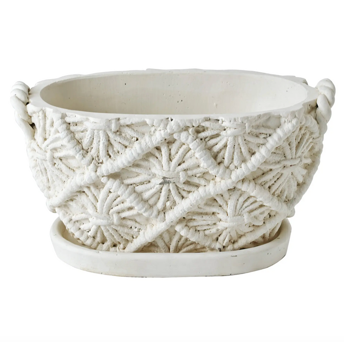 Oval Rope Planter - [Home_Williams]