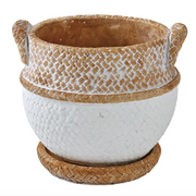 Cement Rope Planter, SM - [Home_Williams]