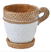 Cement Teacup Rope Planter - [Home_Williams]