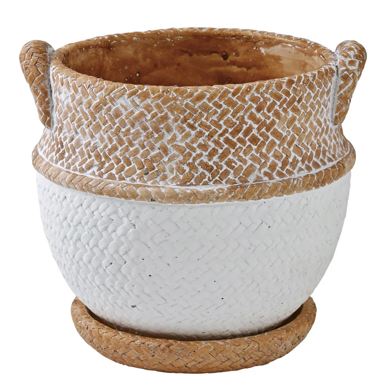 Cement Rope Planter, LG - [Home_Williams]