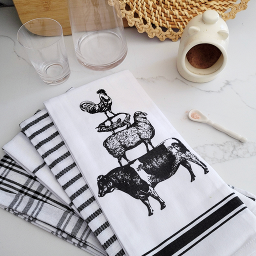 Farmhouse Dish Towels, Set of 4 - [Home_Williams]