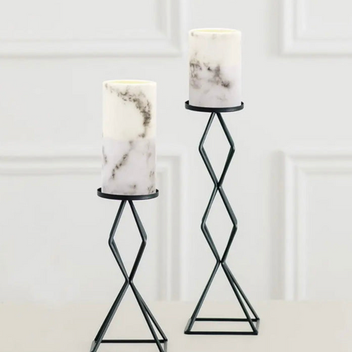 Geo Candle Holder Set, Set of 2 - [Home_Williams]