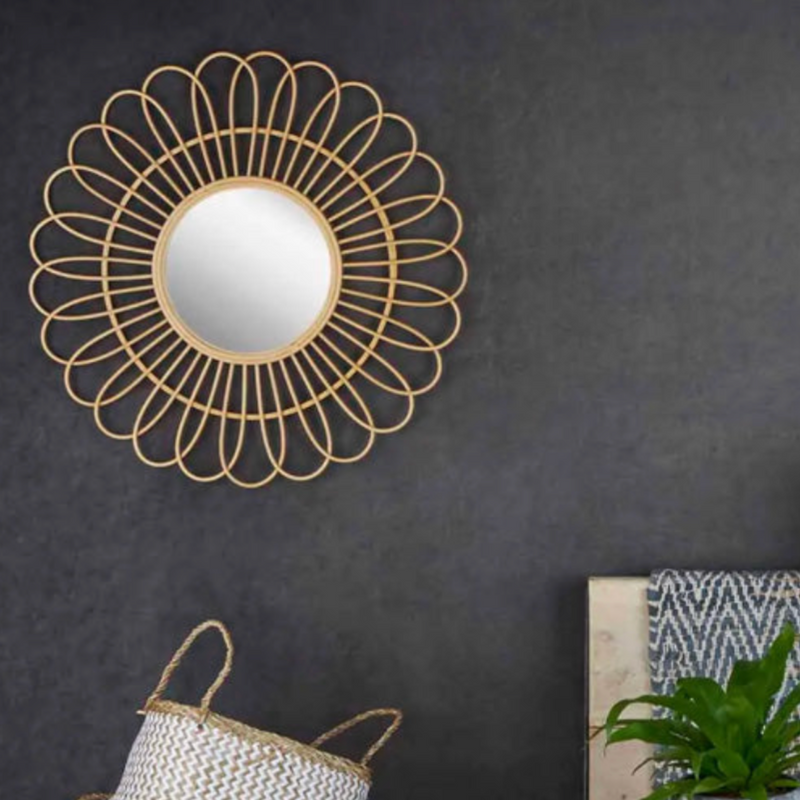 Natural Rattan Wall Mirror - [Home_Williams]