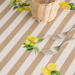 Striped Lemon Tablecloth - [Home_Williams]