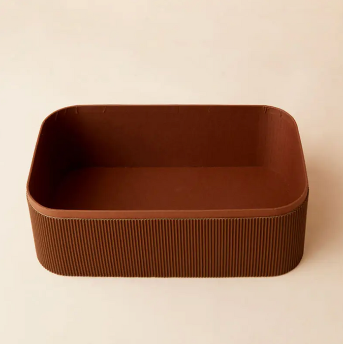 Chocolate Brown Storage Bin, Set of 3