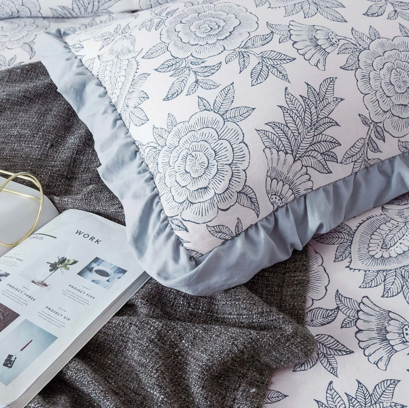 Floral Quilted Comforter Set