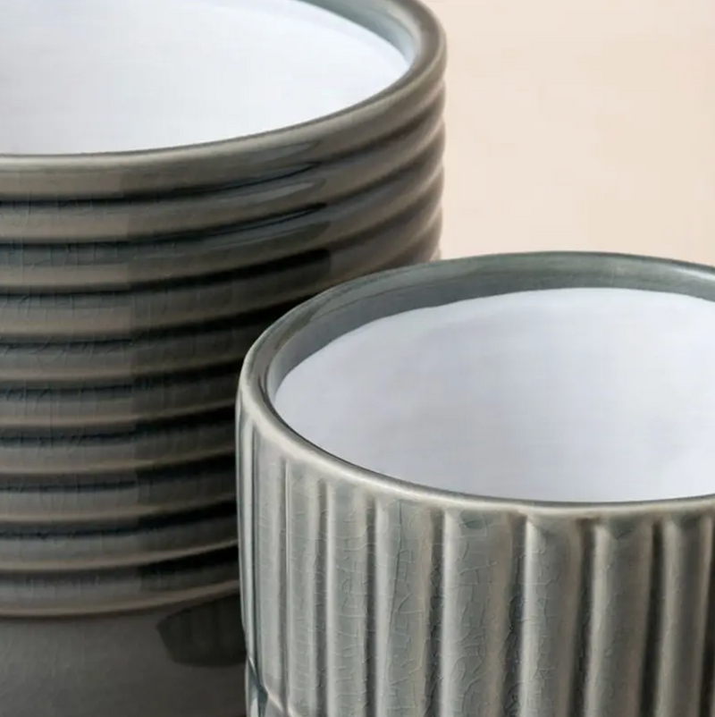 Horizon Slate Gray Planters, Set of 2