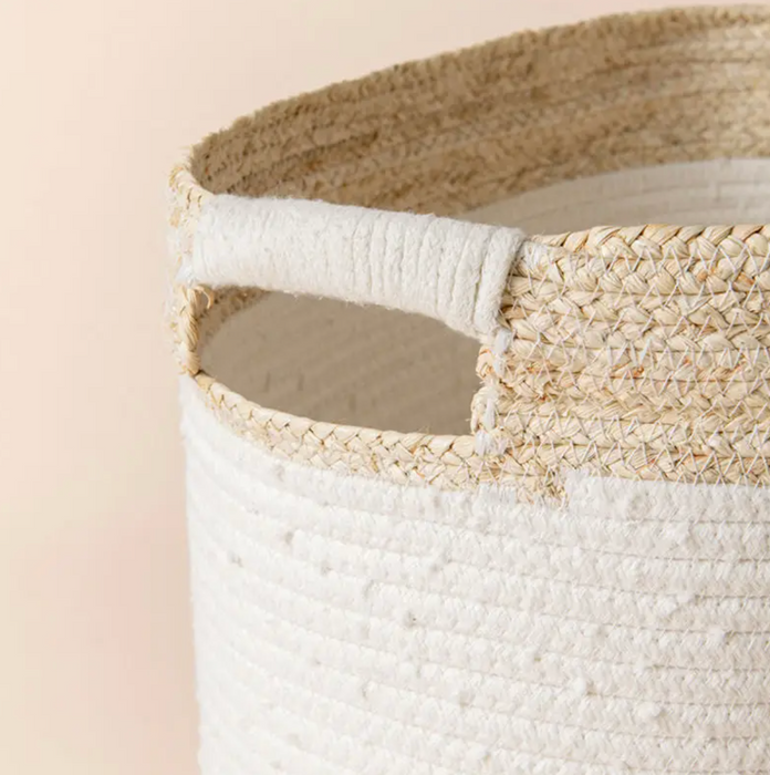 Natural Cotton Rope Storage Basket