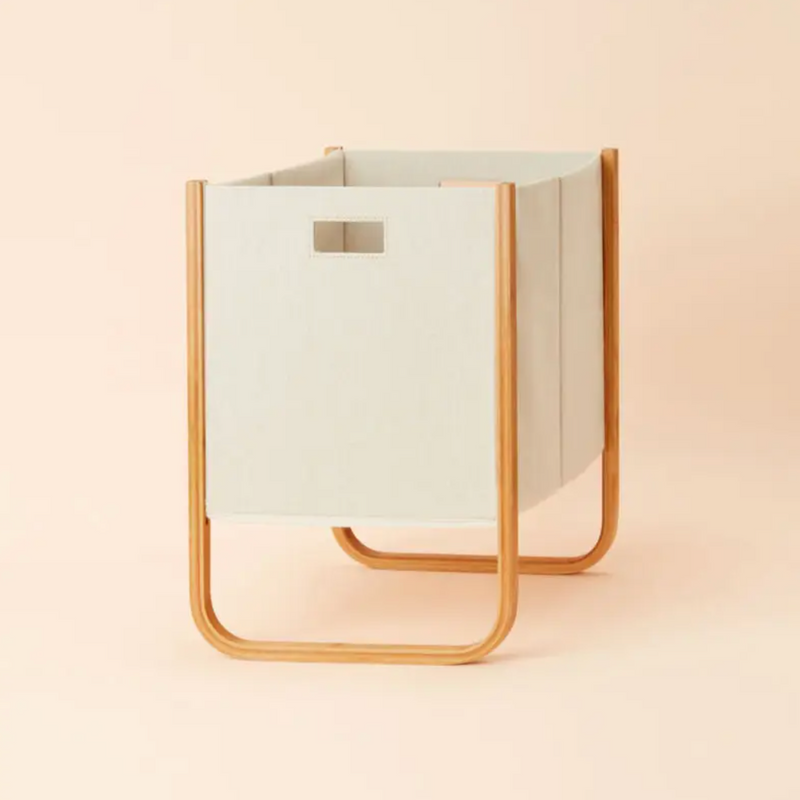 Modern Bamboo Laundry Bin