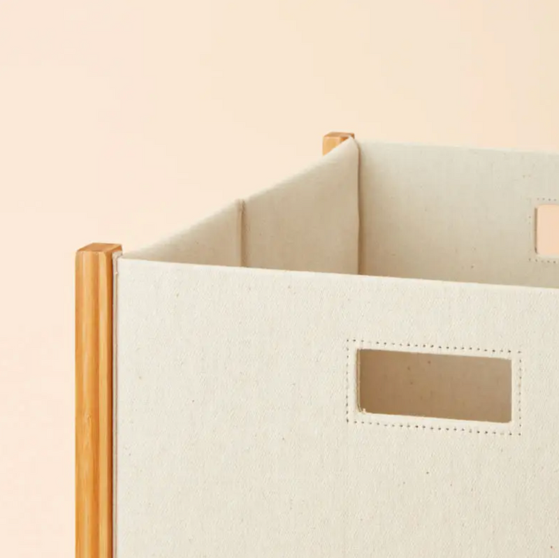 Modern Bamboo Laundry Bin