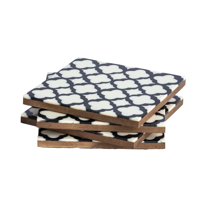 Ivory Coasters, Set of 4