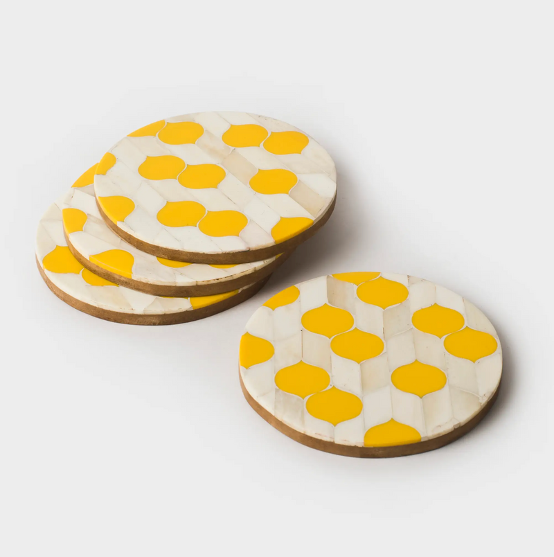 Scallop Coasters, Set of 4