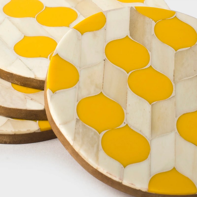 Scallop Coasters, Set of 4