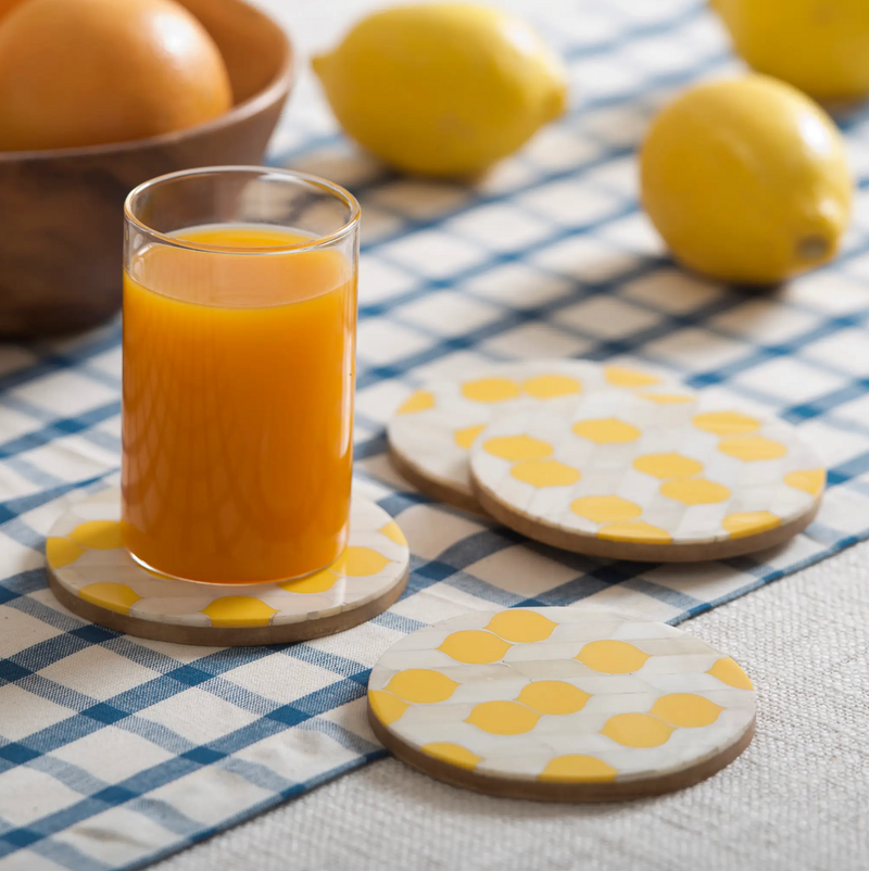 Scallop Coasters, Set of 4