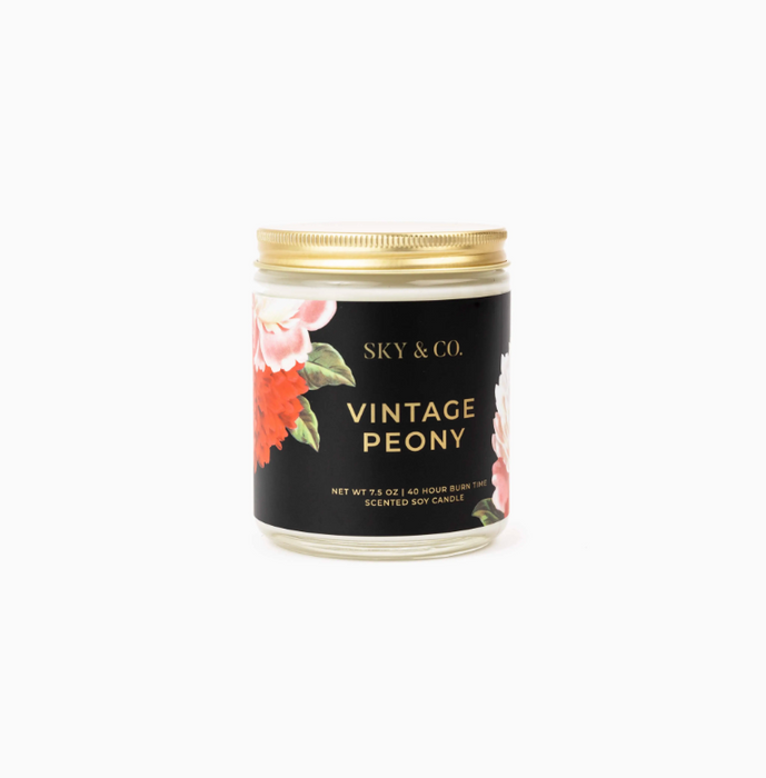 Vintage Peony Candle