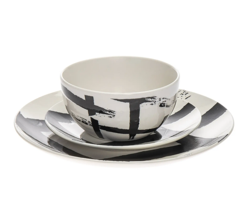 Graphite Dinnerware, 12 Piece