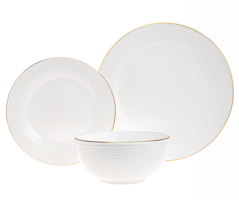 Saba Gold Dinnerware, 18 Piece