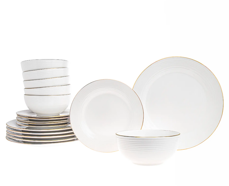 Saba Gold Dinnerware, 18 Piece