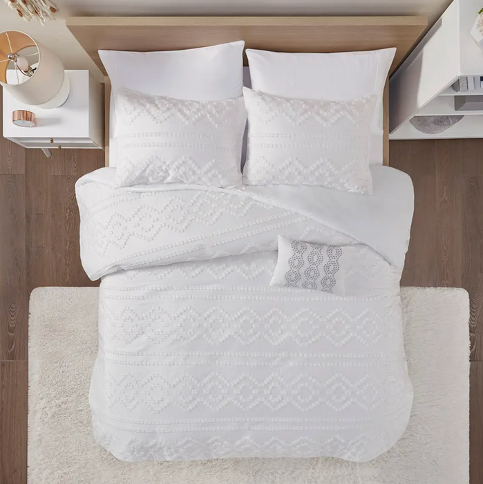 Clipped Jacquard Comforter Set