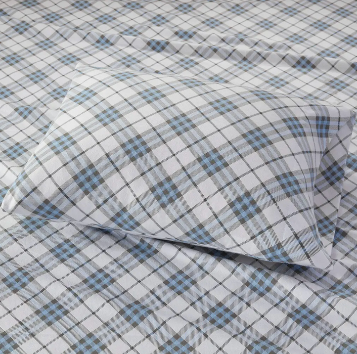 Flannel Plaid Sheet Set