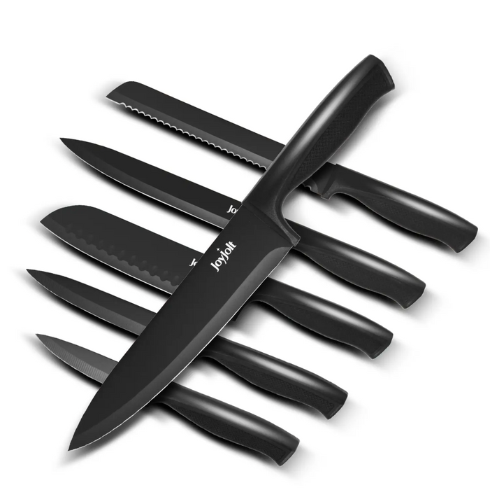 Black Knife Set, Set of 6