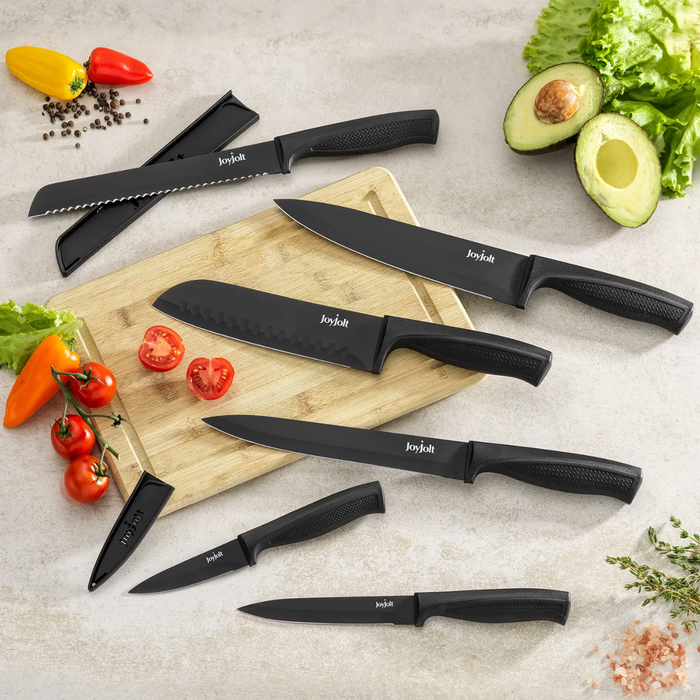 Black Knife Set, Set of 6