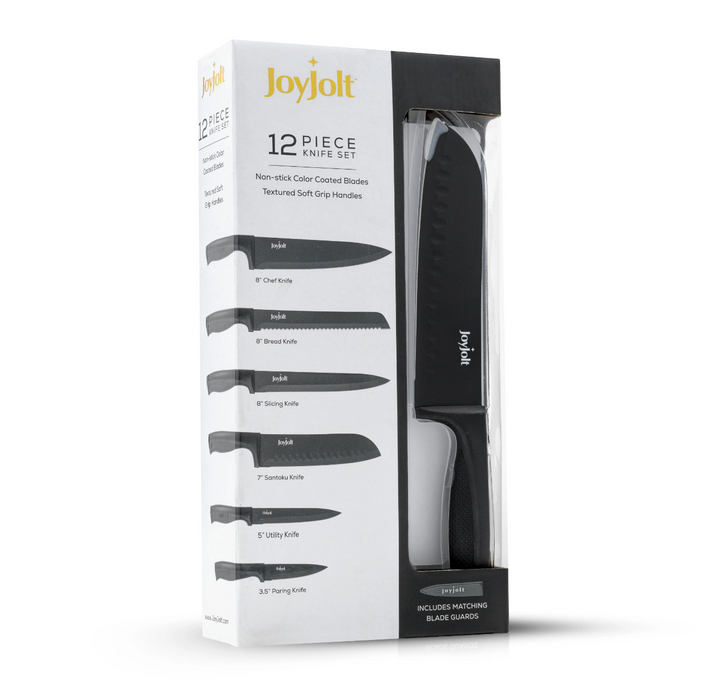 Black Knife Set, Set of 6