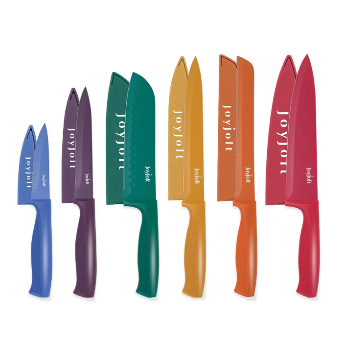 Rainbow Knife Set, Set of 6