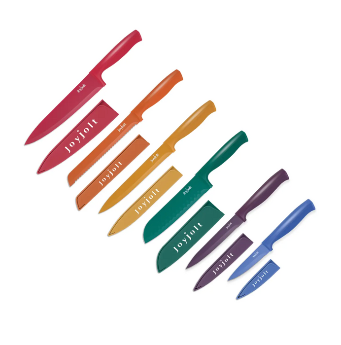 Rainbow Knife Set, Set of 6