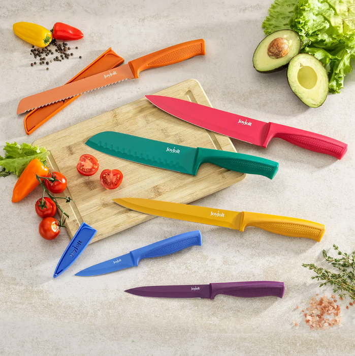 Rainbow Knife Set, Set of 6