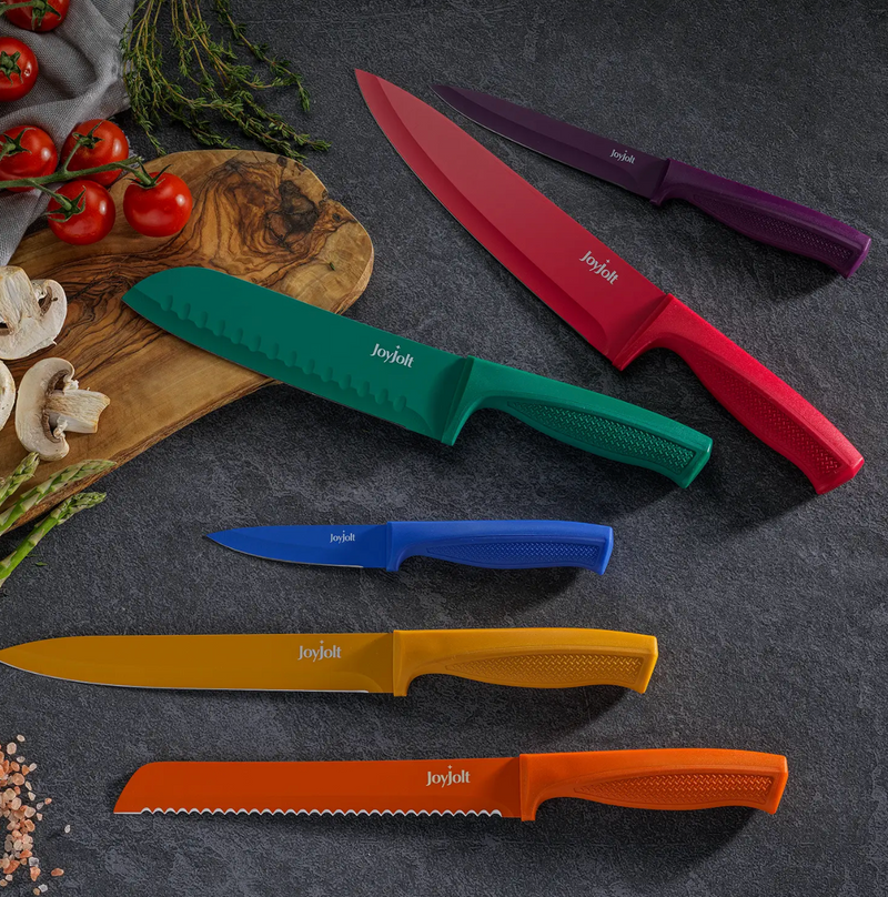 Rainbow Knife Set, Set of 6