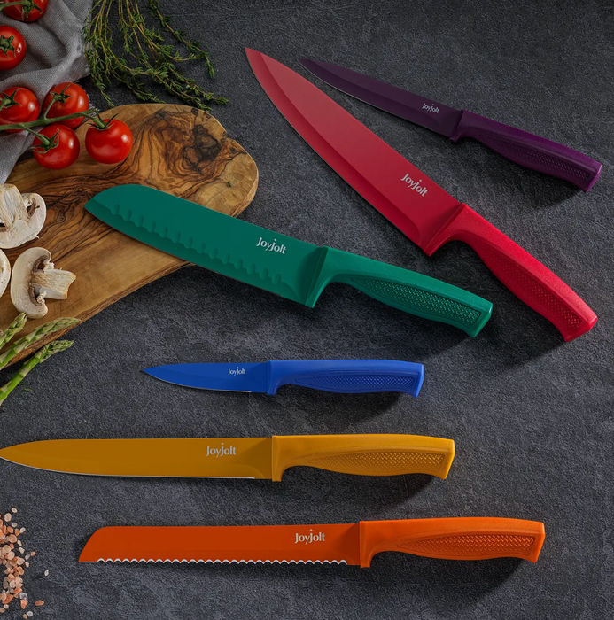 Rainbow Knife Set, Set of 6