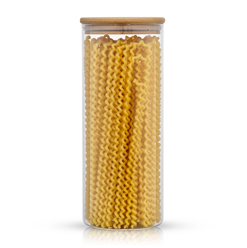 Glass Canisters, Set of 6