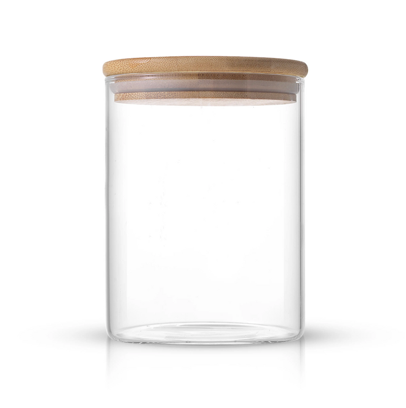 Glass Canisters, Set of 6