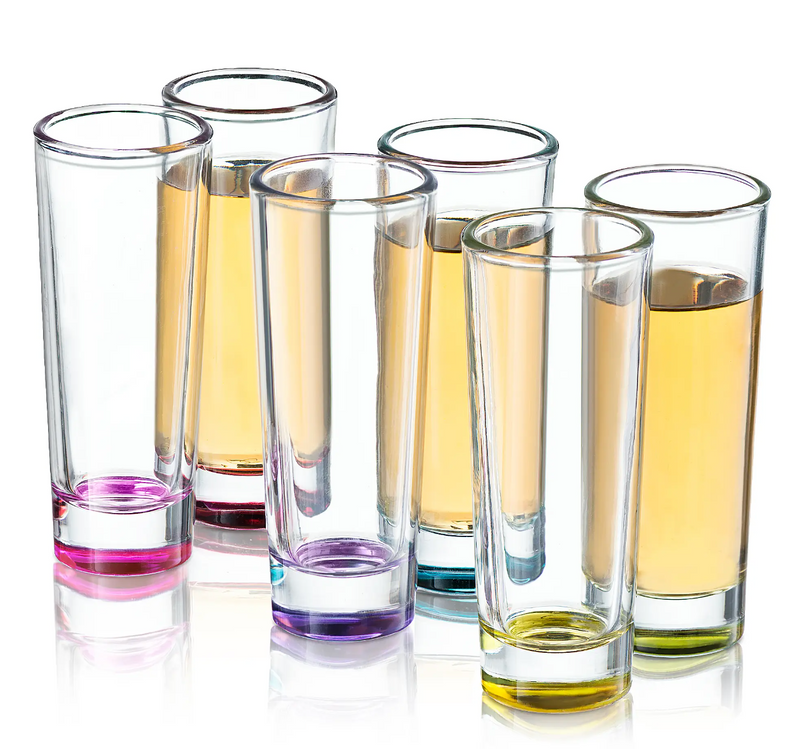 Hue Shot Glasses, Set of 6