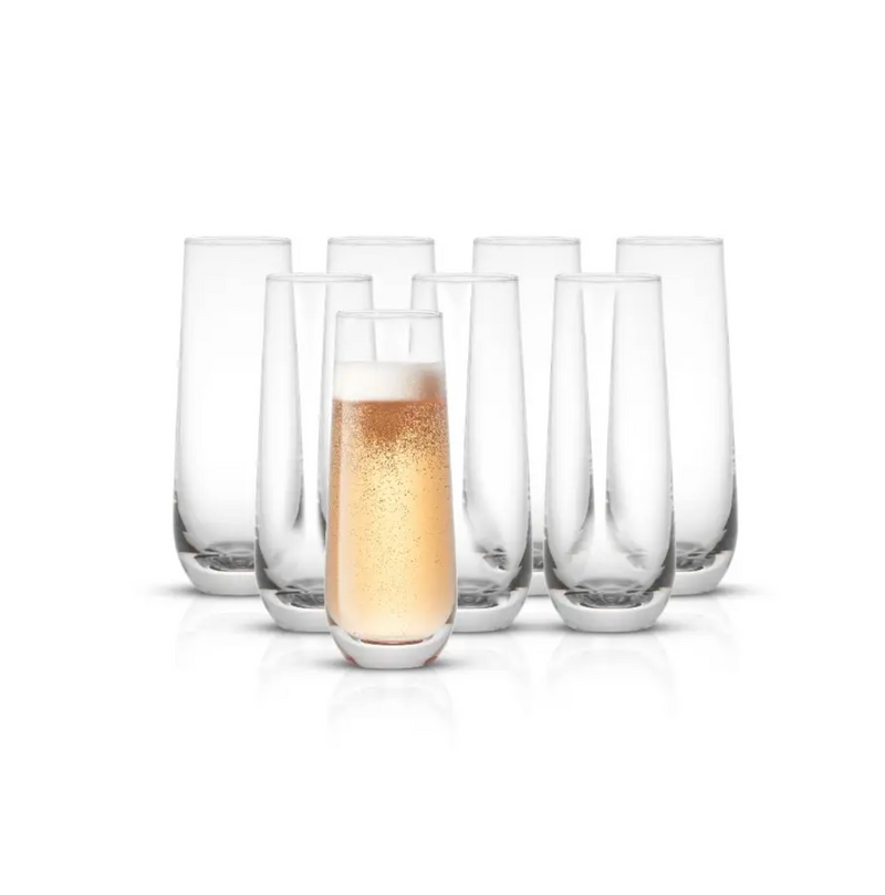 Milo Champagne Glasses, Set of 8