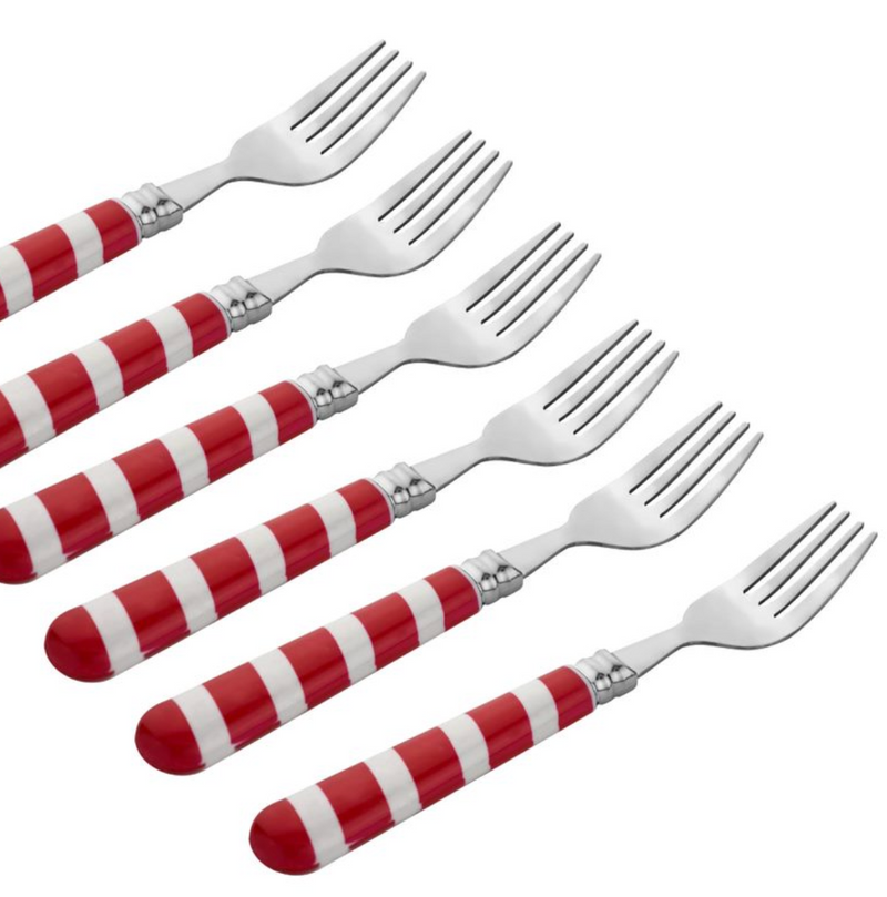 Candy Cane Fork Set